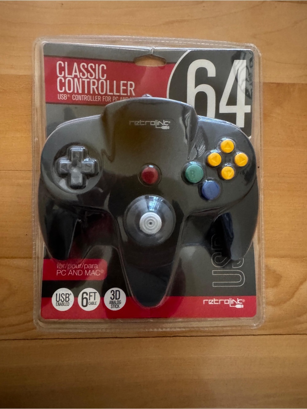 Classic Controller for 64 - Black